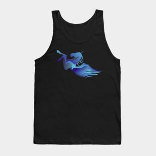 Blue Fire Horse Tank Top